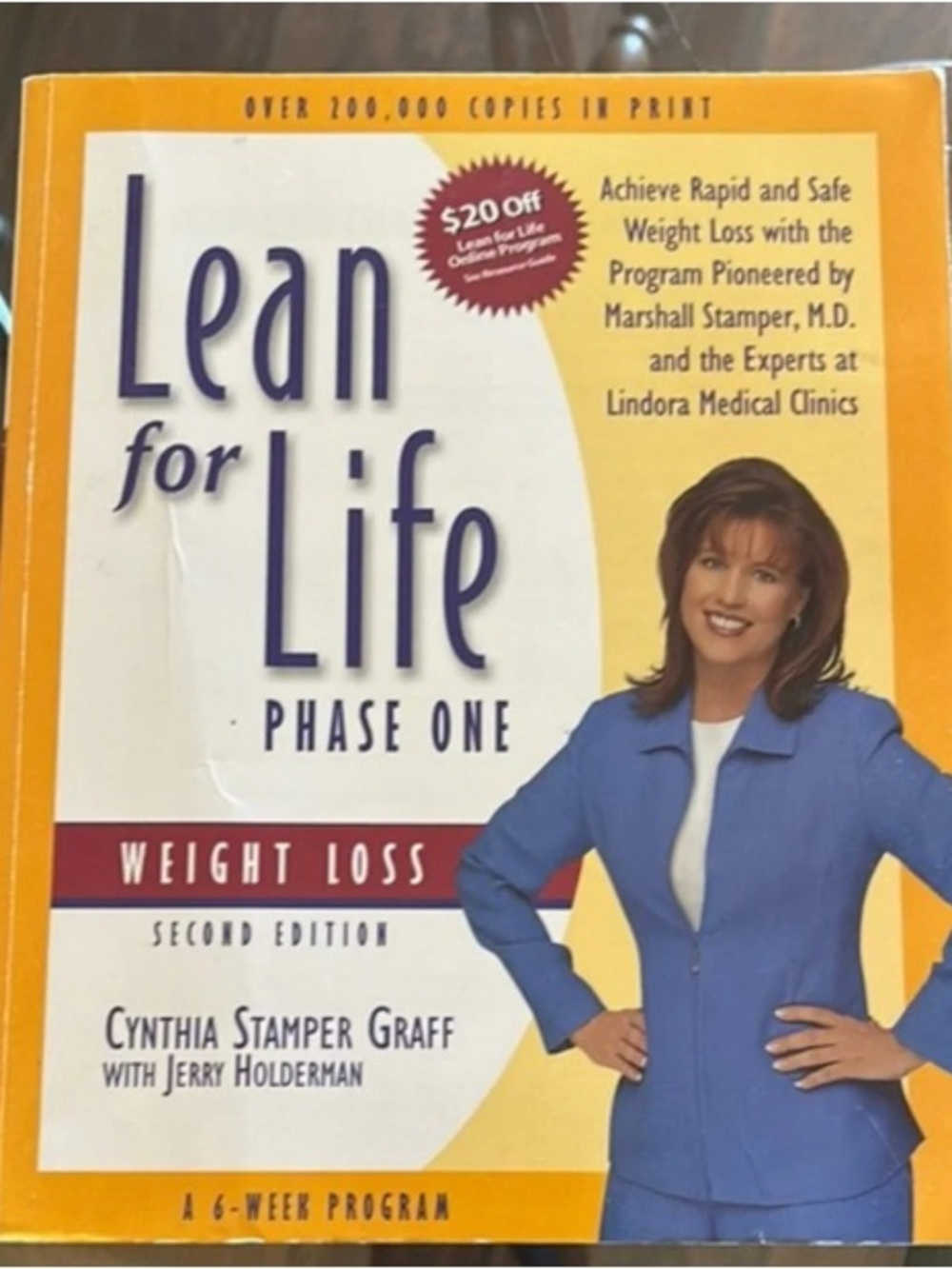 Lean for Life Phase One by Cynthia Stamper Graff - Yellow & Blue Cover